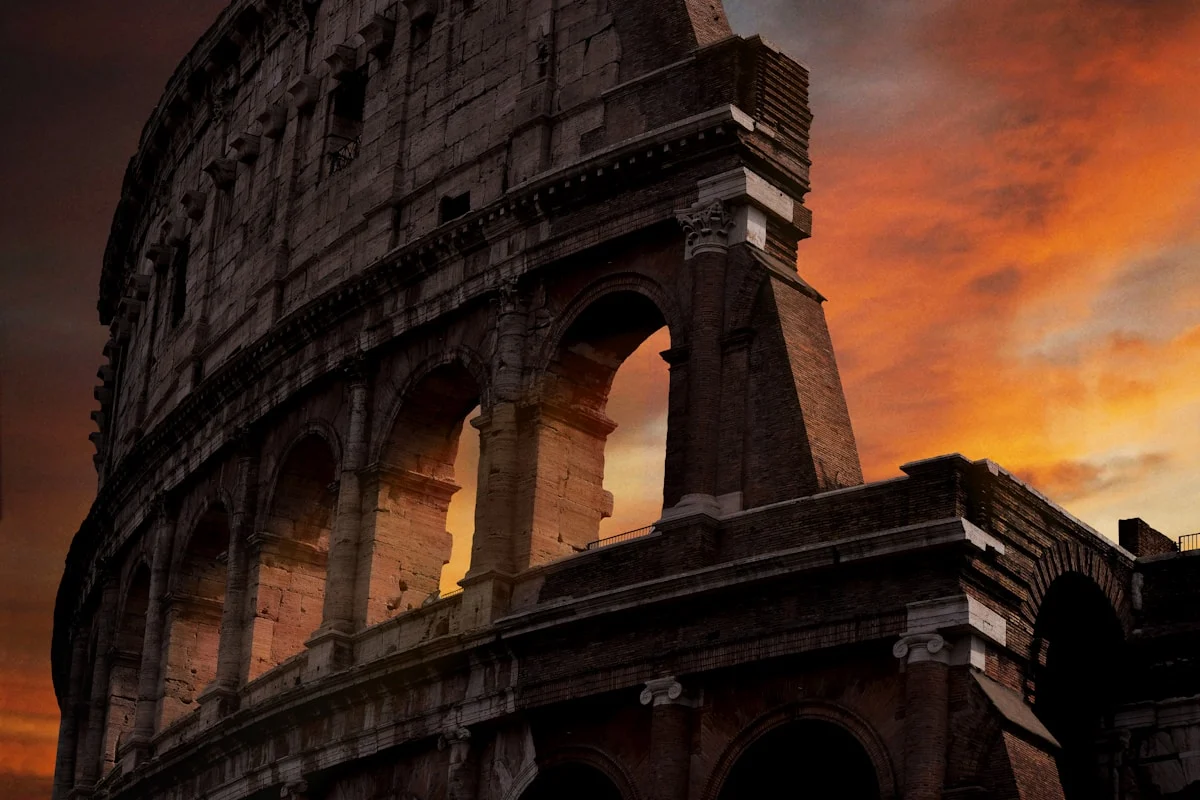 The Colosseum at sunset