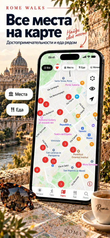 Rome Walks — Карта